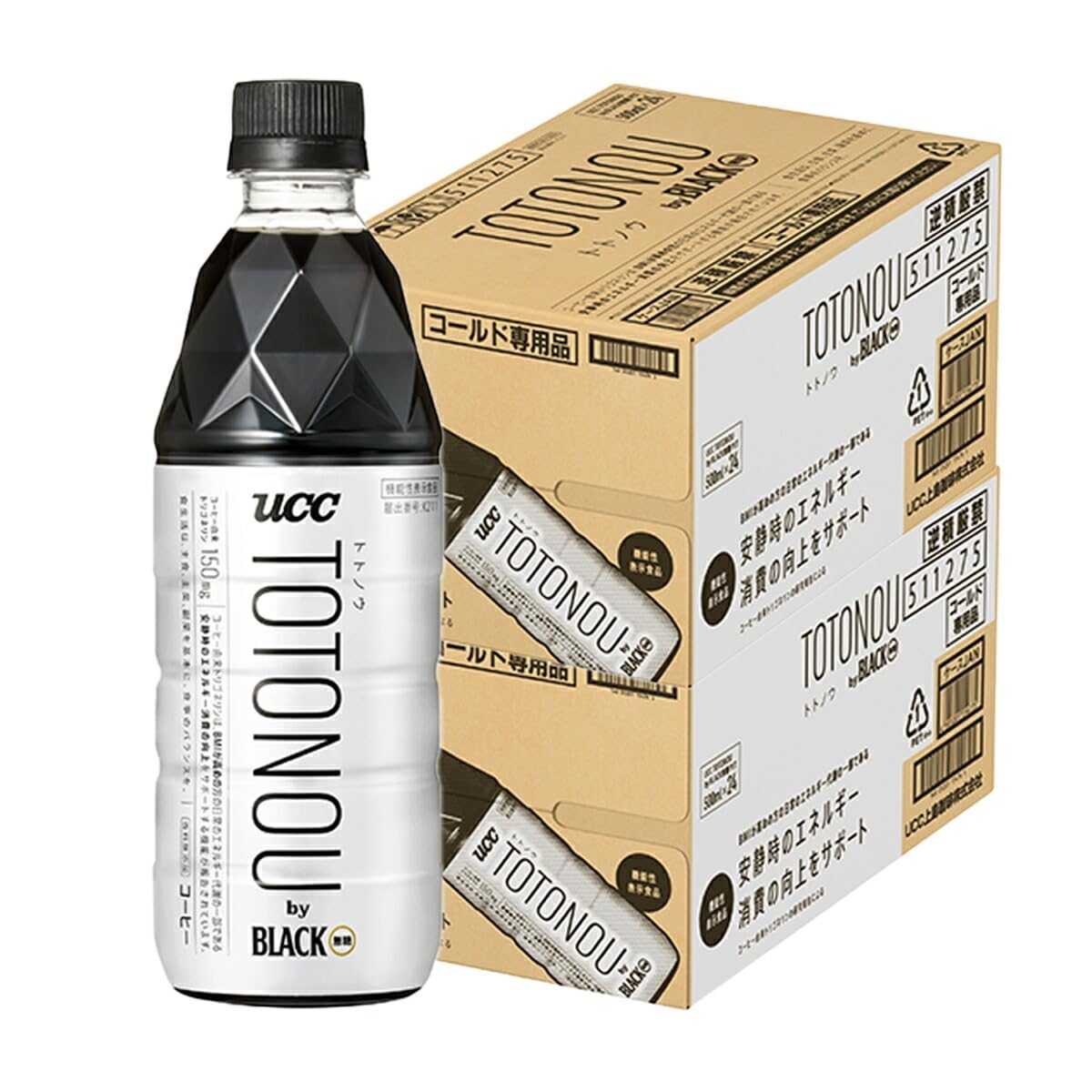 Amazon.co.jp: UCC TOTONOU by BLACK 無糖 500ml×2ケース/48本 : 食品