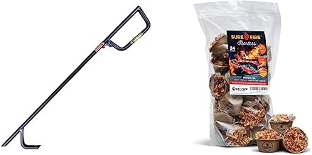 Walden Backyards Fire Pit Poker 30" & Natural Sure-Fire Starters 24 Pack