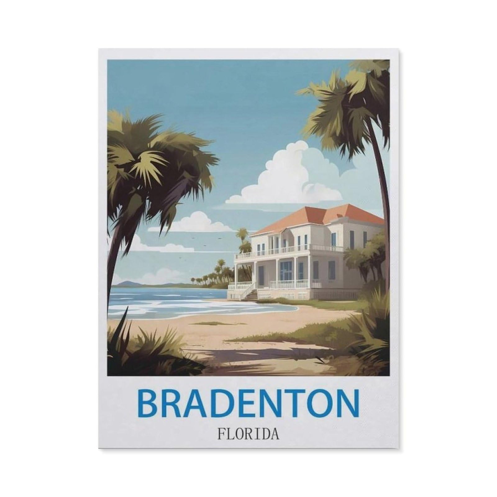 BEAYODKP DIY 5D Diamond Painting，Bradenton Florida（40x50cm）