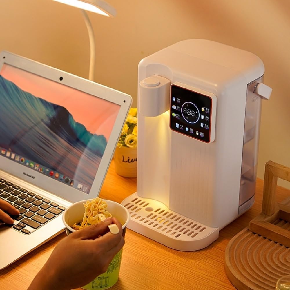 ウォーターサーバー 、家庭用湯沸かし器、2024新登場、 卓上ウォーターサーバー タッチスクリーン、温度調整 3秒瞬間熱湯 温水 冷