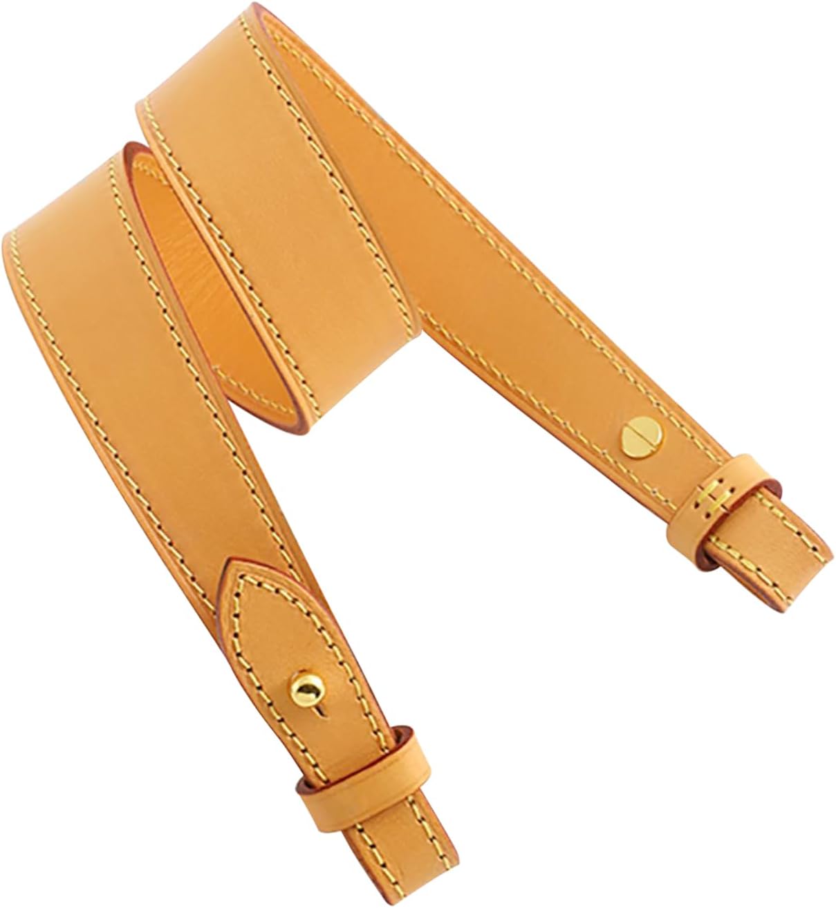 Genuine Vachetta Leather Shoulder Bag Strap Replacement for Graceful Handbag(BEESWAX-Length:25.6in) - Image 5