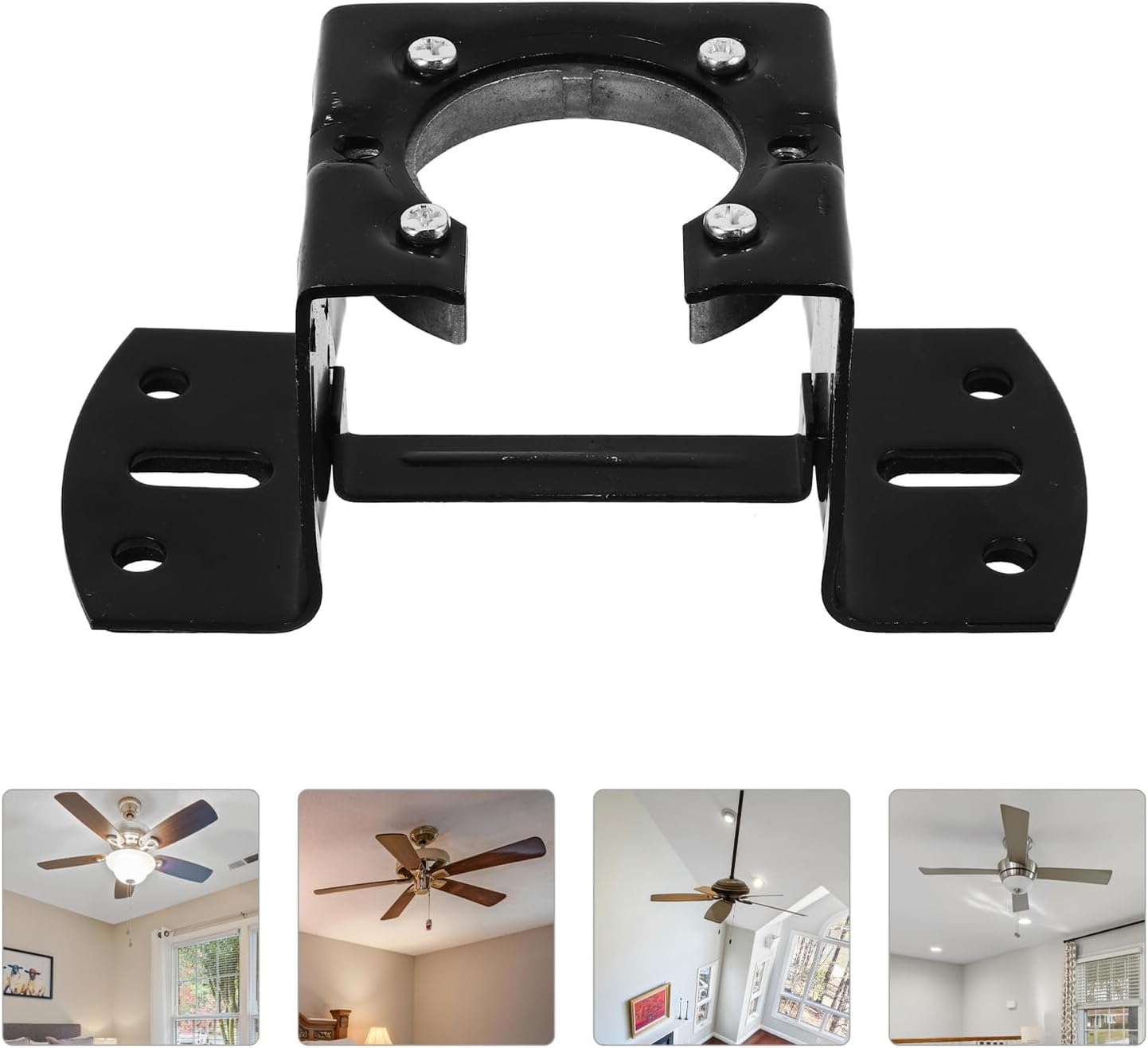 Zerodeko Ceiling Fan Mount Adapter with Sloped Ceiling Light Kit Leveling and Balance Kit for 2.1cm Diameter Downrod Universal Fan Mounting Bracket in Living Rooms