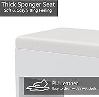 Vista 8 de Tocador con Toma de Corriente, Tocador de Maquillaje con Espejo y 12 Luces LED, 3 Modos de Iluminación, Mesa Tocador de 11 Cajones con Silla