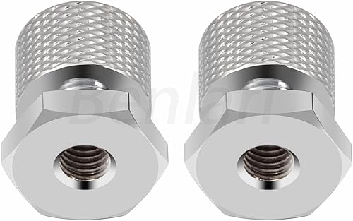 Miniatura 7 de Benlari Tuercas cromadas de asiento individual tuercas de montaje de asiento 14 "-20 roscas compatibles para Harley Davidson Touring Softail Street