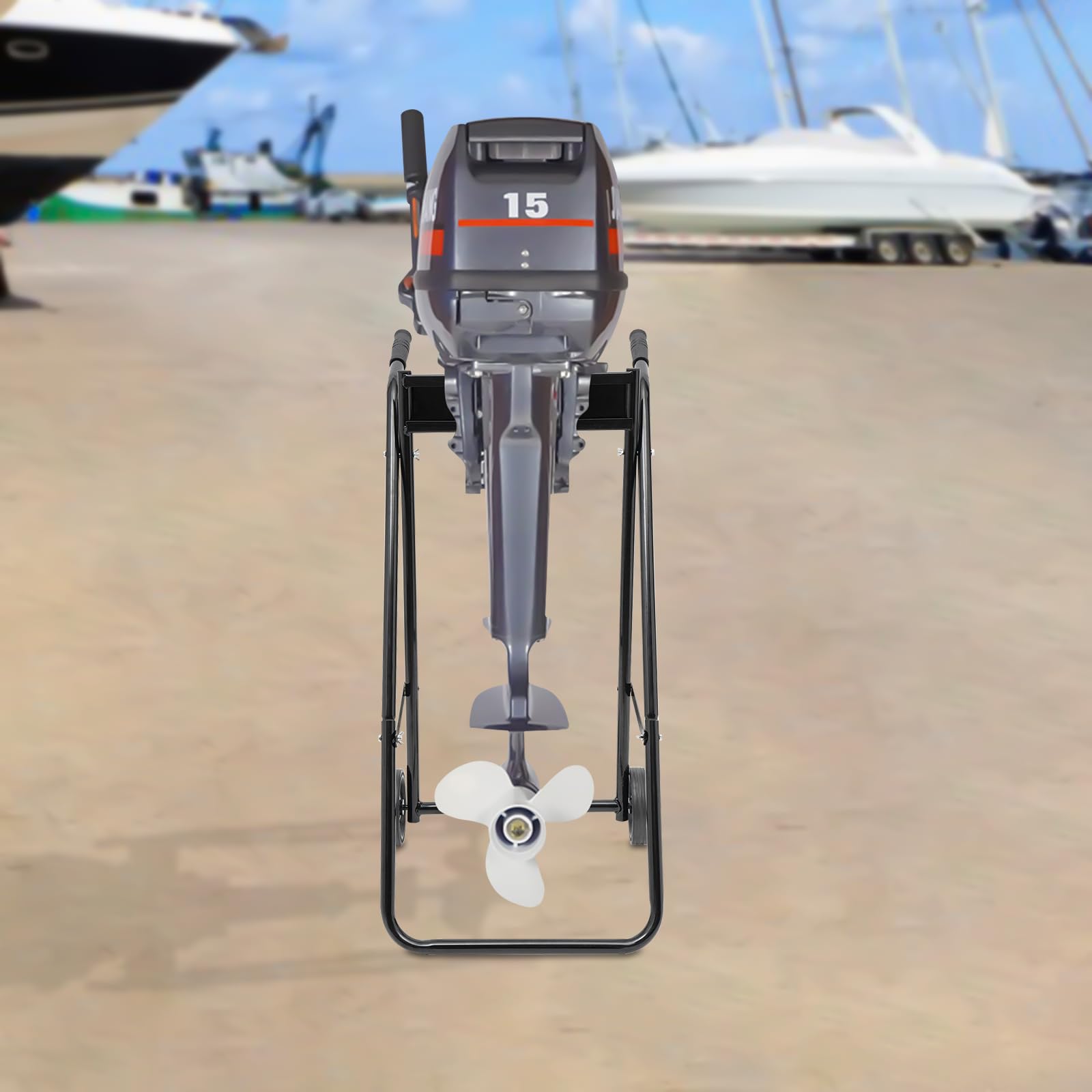 Carrello fuoribordo per il trasporto motore fuoribordo supporto per motore, multifunzione, 70 kg