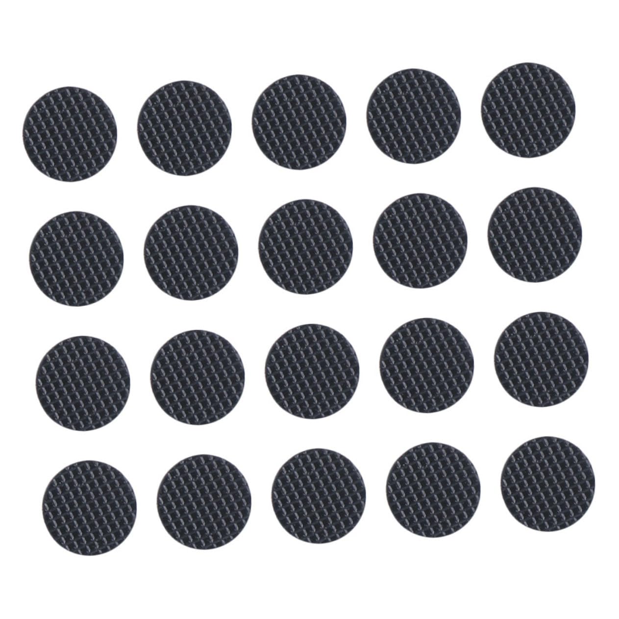 SUPVOX 20Pcs Self Adhesive Rubber Guitar Pick Grips Slip Pads for Enhanced Friction Easy to Install Durable Accessory for Guitar Picks Black