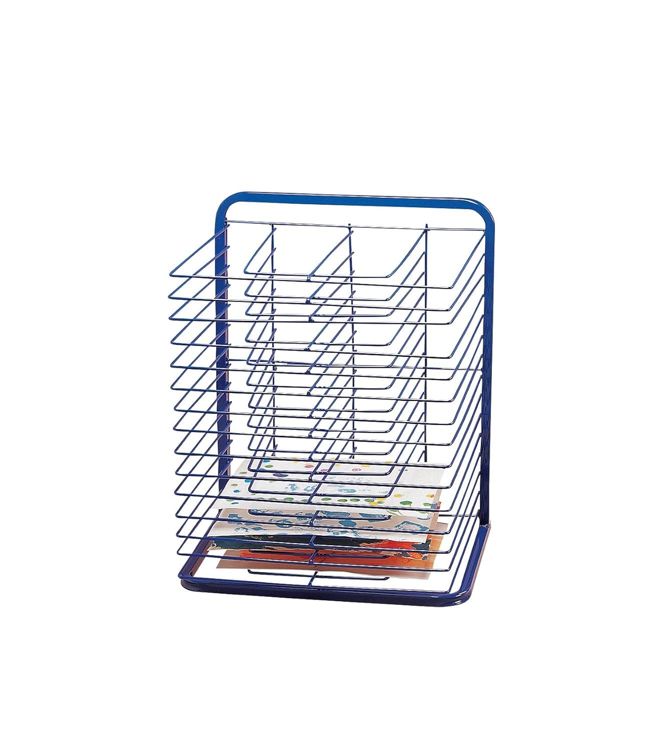 Creative Minds Marvel 15-Shelf Art Drying Rack for Classrooms and Art Studios, Heavy-Duty Tabletop or Wall Mount Art Rack with 15 Spacious Shelves,
