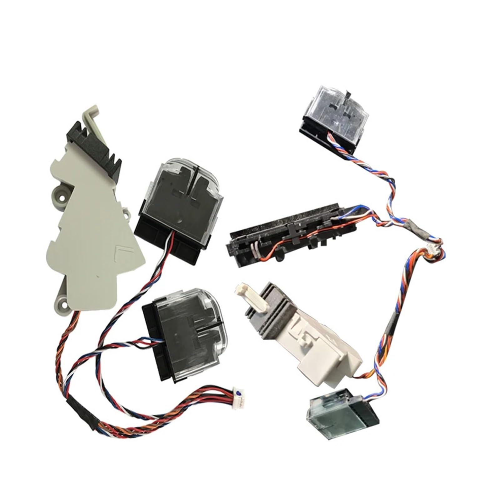 1 zestaw przedni element udarowy prawy lewy zderzak czujnik klifu, kompatybilny z Roborock, S5Max S50 Max S55 Robot Vacuum Cleaner Przeszkoda