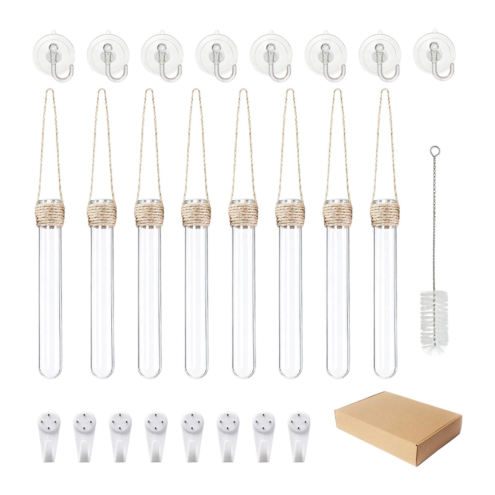 Wall Mounted Tests Tube Vase Showcases Flower Pots for Hydroponic Plant and Flowers Modern Homes Decoration Wall Mounted Tests Tube Vase