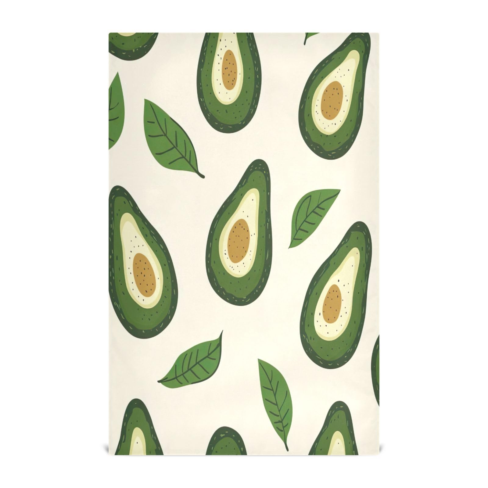 STAYTOP Green Avocado Kitchen Dish Towel Set,1Pcs Drying Kitchen Towels Tea Towels Gift Set for Drying Cleaning Cooking Baking