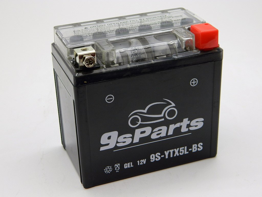 9sparts® YTX5L-BS Maintenace Free 12V Sealed Gel Battery Motorcycle Powersports Scooter