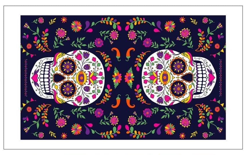 Amazon.com: Day of The Dead Sugar Skull Set of 2 Decorative Towels