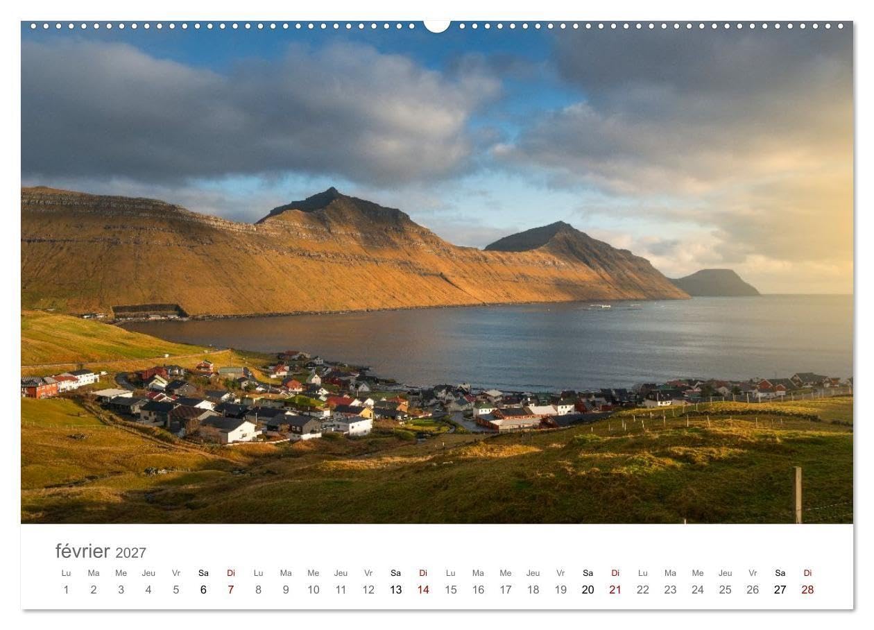 Lumières d'automne aux îles Féroé (Calendrier mural haut de gamme 2027 DIN A2 vertical), CALVENDO calendrier mensuel: L'atmosphère du nord