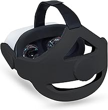Headband for Oculus Quest 2 Headset Virtual Reality VR | Replacement Accessories for Oculus Quest 2 Elite Head Strap Reduce Head Pressure, Enhanced Support, Adjustable, Large Rear Cushion (Black)