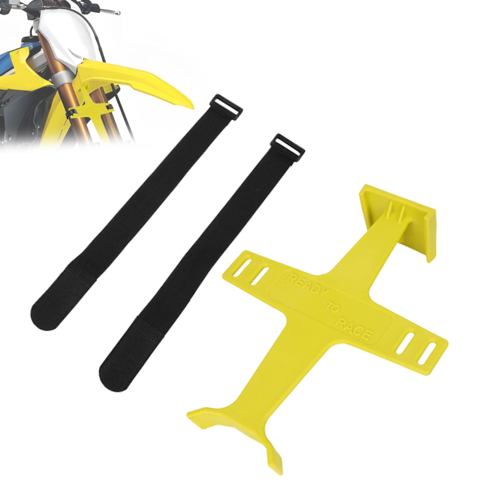 USTPO Universal Motorcycle Fork Saver,11.2 Inches Fork Support Brace Suspension Guard Protector with 2 Straps for Dirt Pit Bike Motocross Enduro