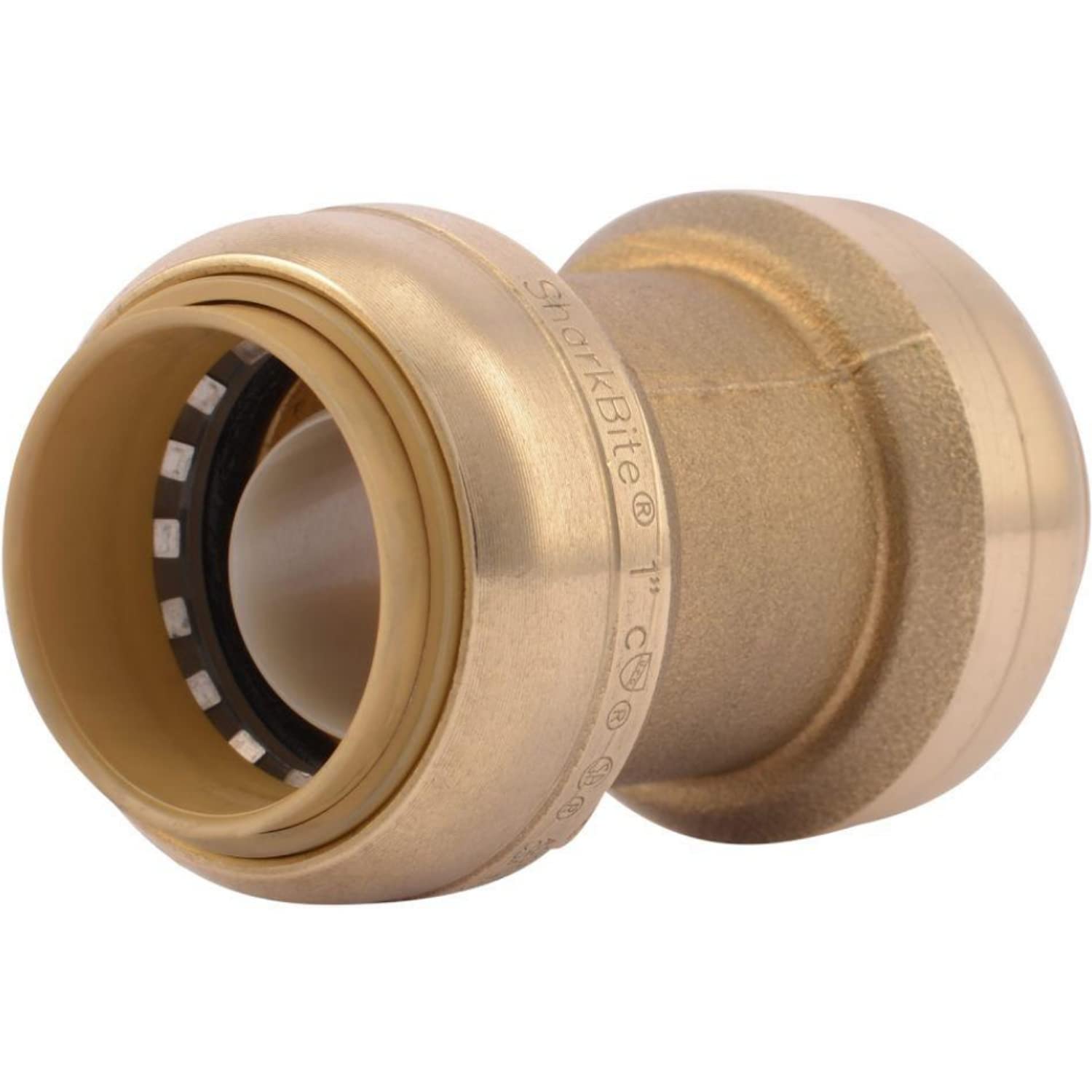 Buy SharkBite 1 Inch Coupling, Push to Connect Brass Plumbing Fitting