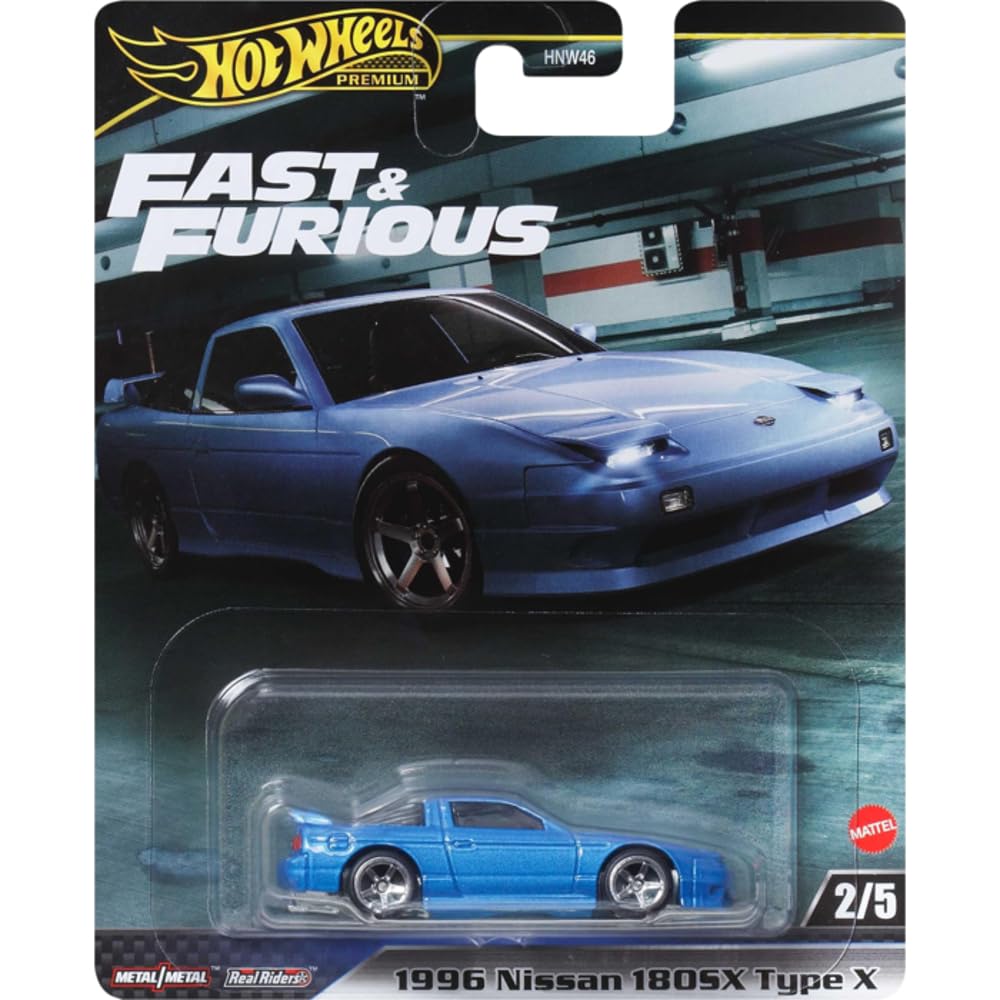 Hot Wheels 1996 Nissan 180SX Type X, Fast & Furious 2/5 [Blue