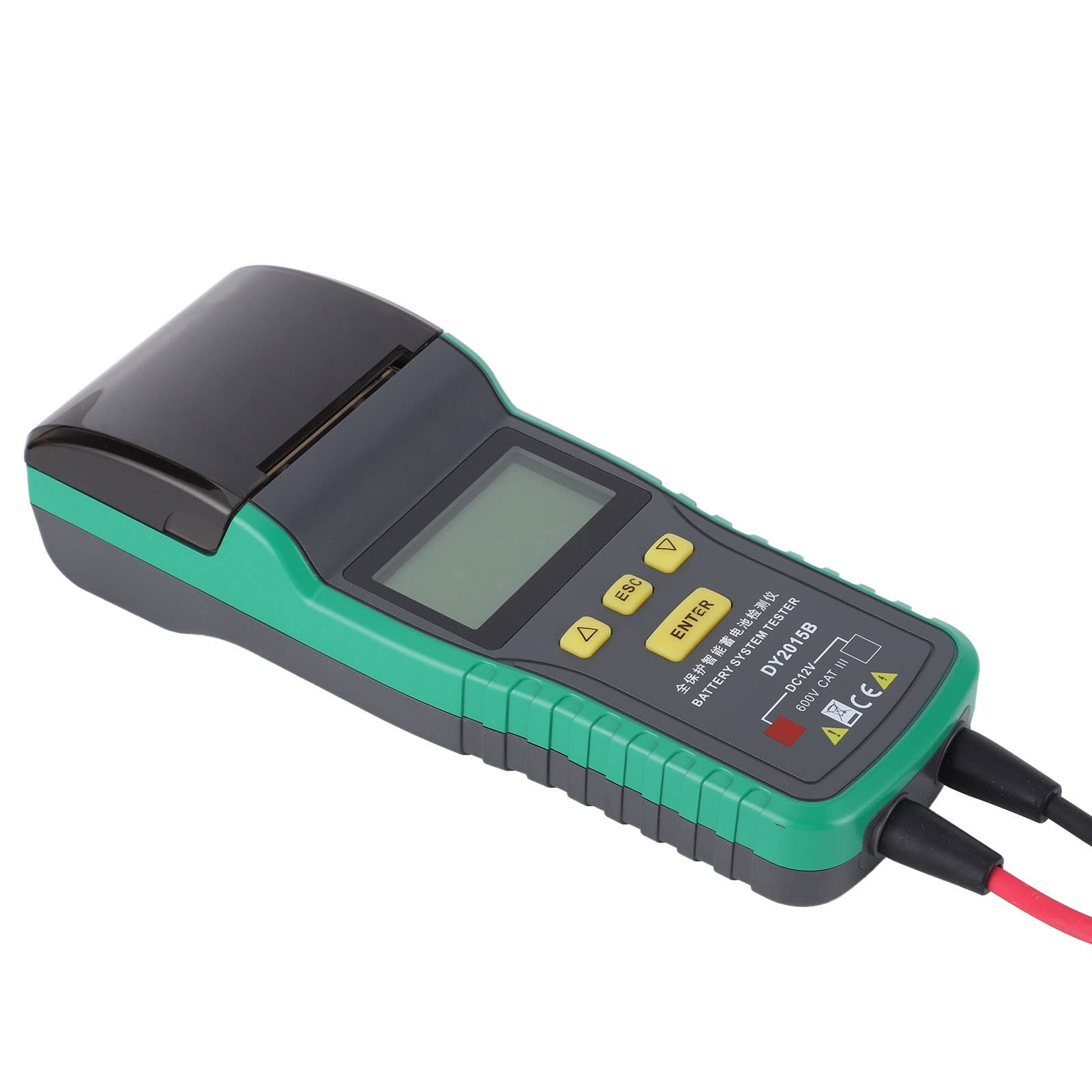 Tester akumulatorów samochodowych 12 V z drukarką Profesjonalny analizator akumulatorów samochodowych Sprzęt diagnostyczny dla warsztatów samochodowych Mechanicy ABS Lekka,