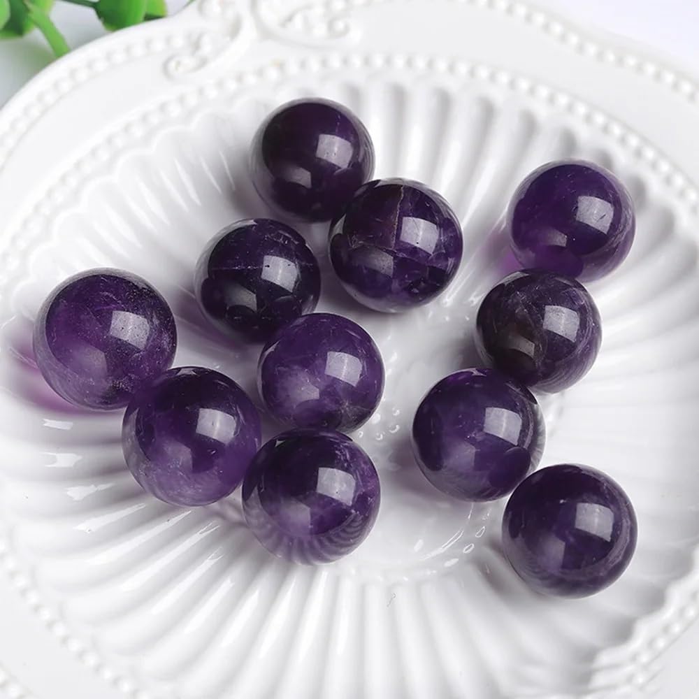 RVBLRDSE Decorative Ornaments Amethyst Ball Quartz Crystal Living Room Home Decoration Gift Gemstone Stone
