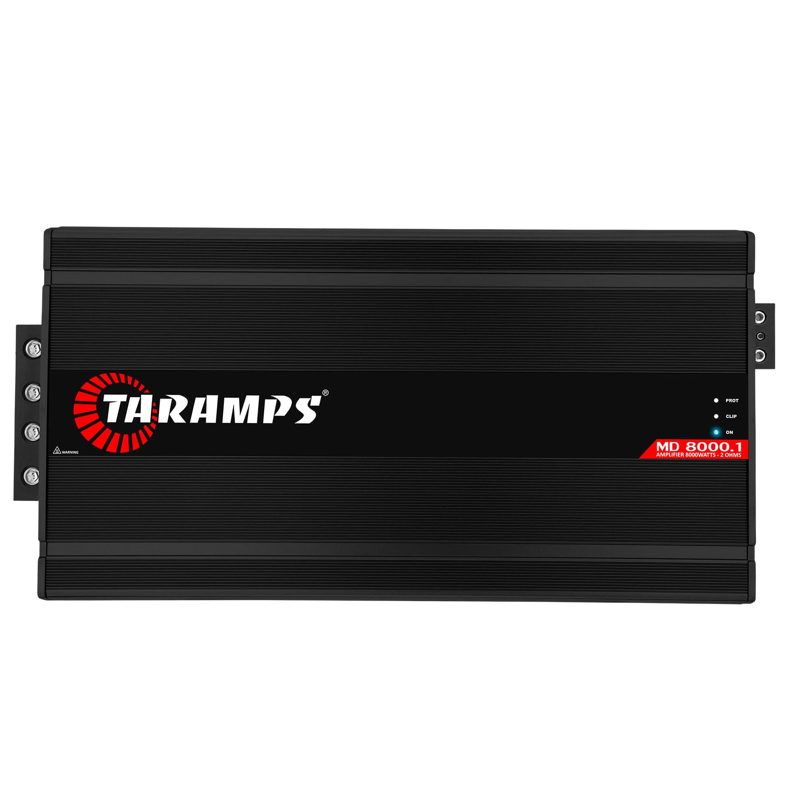 Taramps MD 8000.1 Monoblock Amplifier 2 Ohms 8000 Watts Rms 1 Channel Powerful Full Range Amp Car Audio System, Dual Input Crossover Bass Boost Class