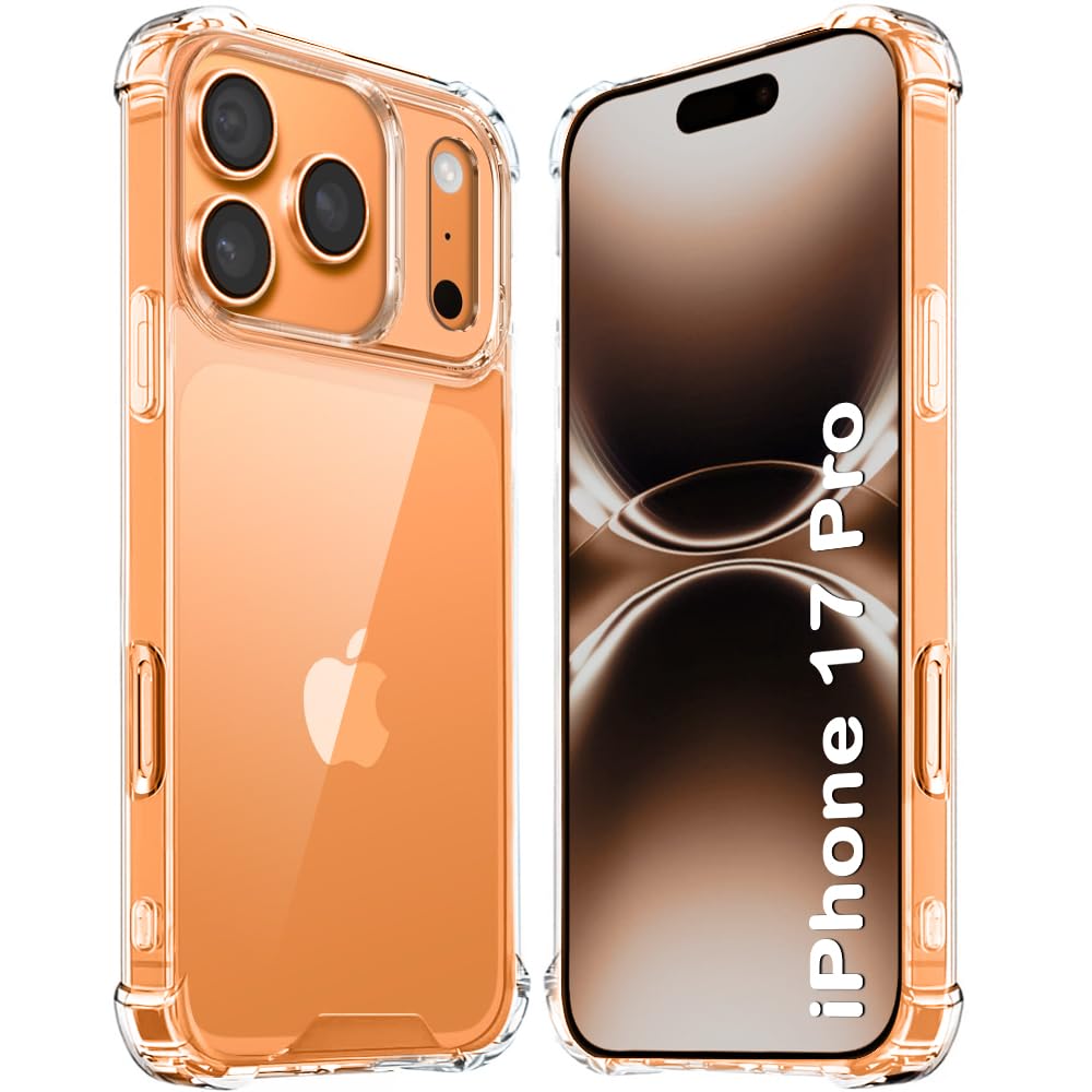 TheGiftKart Crystal Clear Back Cover Case for iPhone 18 Pro / 17 Pro | 360 Degree Protection | Shock Proof Design | Transparent Hard Back Cover Case (PC & TPU, Transparent Bumper) — Amazon image 27