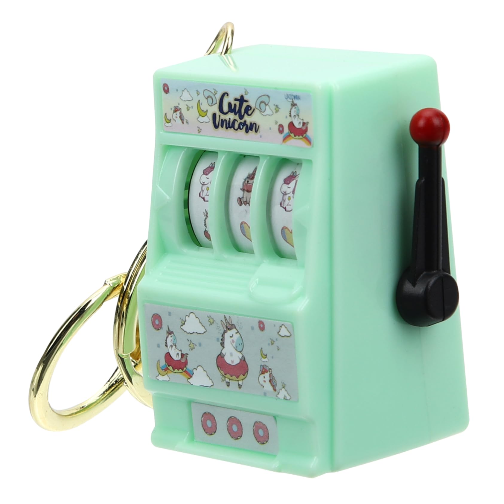 Toyvian 2pcs rocker keychain mini arcade game mini slot machine keychain mini claw machine for kids vegas miniature toy slot machine slots tiny gifts child Metal cute rock music