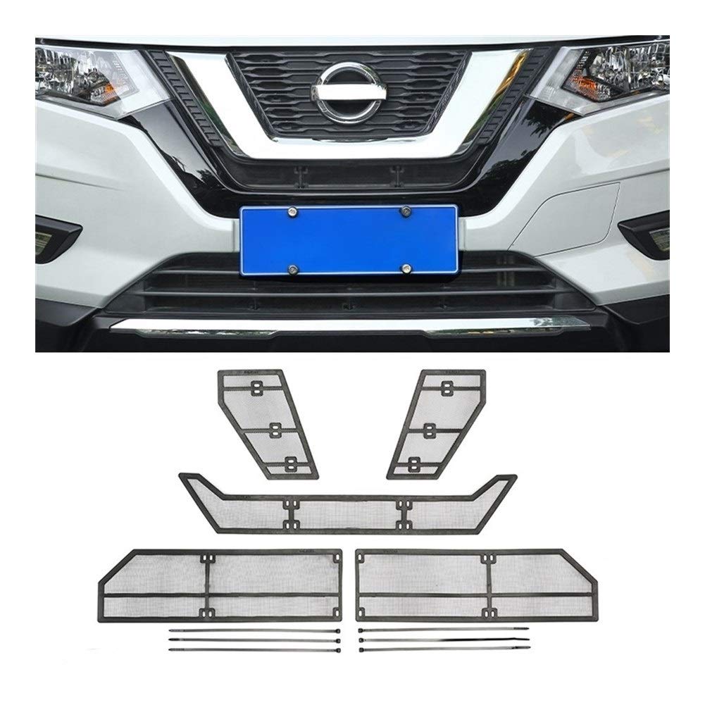 Wkładka ze stali nierdzewnej na przednią kratkę Siatka chroniąca przed owadami Osłona z siatki, dla NISSAN, X-TRAIL, T32 Rogue 2017 2018 2019 2020