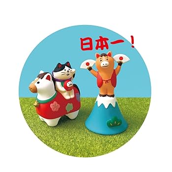 Amazon | デコレ コンコンブル 猫とお散歩馬 猫とお散歩馬 約60