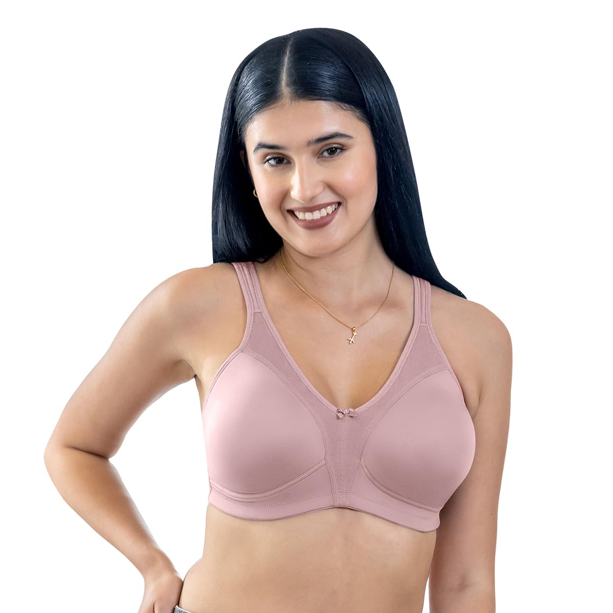 M4416 Fuller Cups Support Non Padded Comfort Seamless Minimizer Bra-image-40