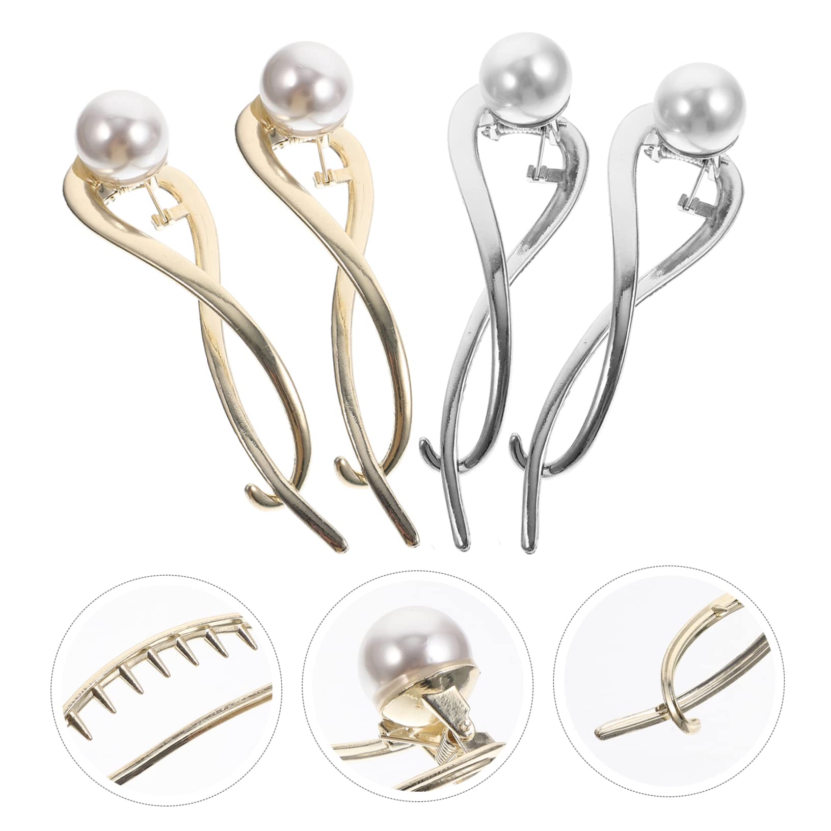 16 Stk Perle Haarspange Hochzeitshaarspangen Für Bräute Perlenhaarnadeln Zarte Haarspangen Frauen Haarspange Einzigartige Haarspangen Haarschmuck Für Mädchen Haarklammer Metall
