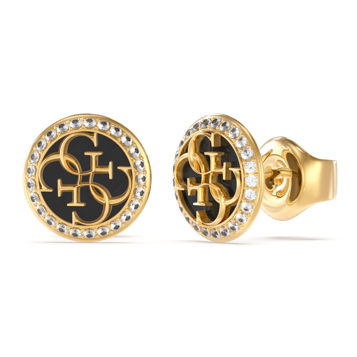 GUESS Pendientes Mujer Plata de Ley, JUBE02147JWYGBKT/U, Plata de Ley, One Size, Plata de ley, Cristal
