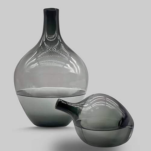 Miniatura 4 de Jarrón de vidrio para hierba de las pampas, jarrones para decoración de sala de estar, jarrones grandes para decoración de suelo, jarrones altos