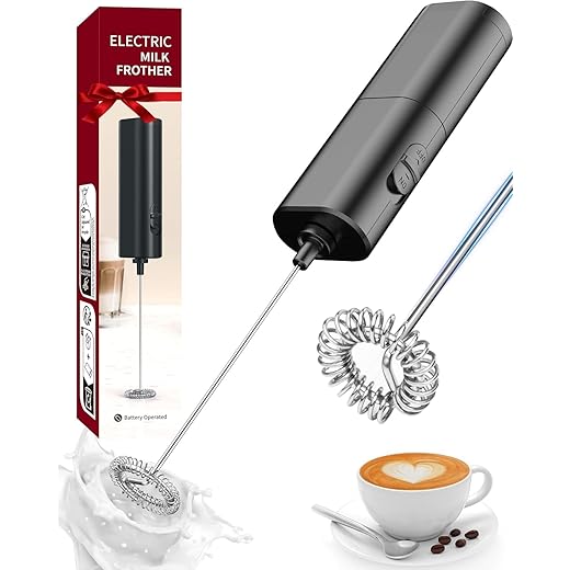 Rexez Milk Frother Electric Handheld Milk Wand Mixer Frother