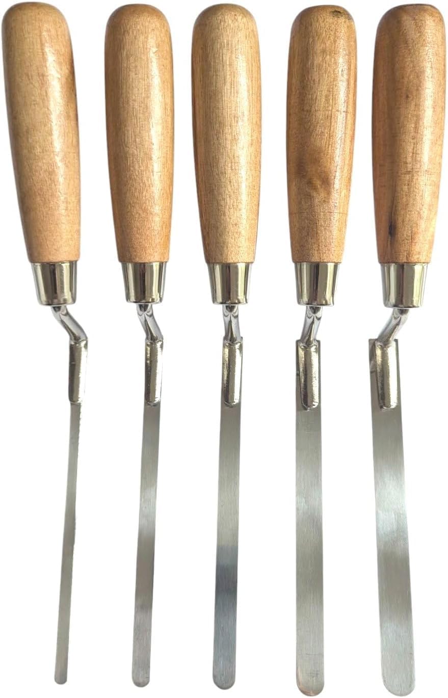 Pointing Brickwork Galvanised Hawk & 5 Stainless Steel Finger Trowel Set, Jointing - Image 4