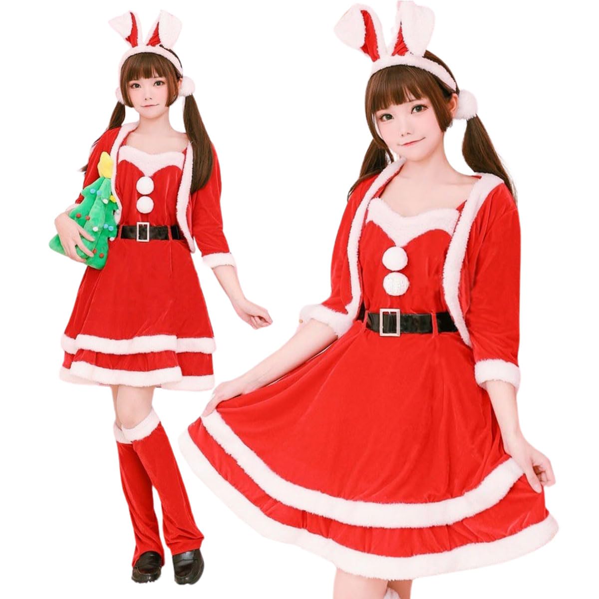 Amazon.co.jp: monoii サンタ コスプレ 女性 セクシー サンタクロース