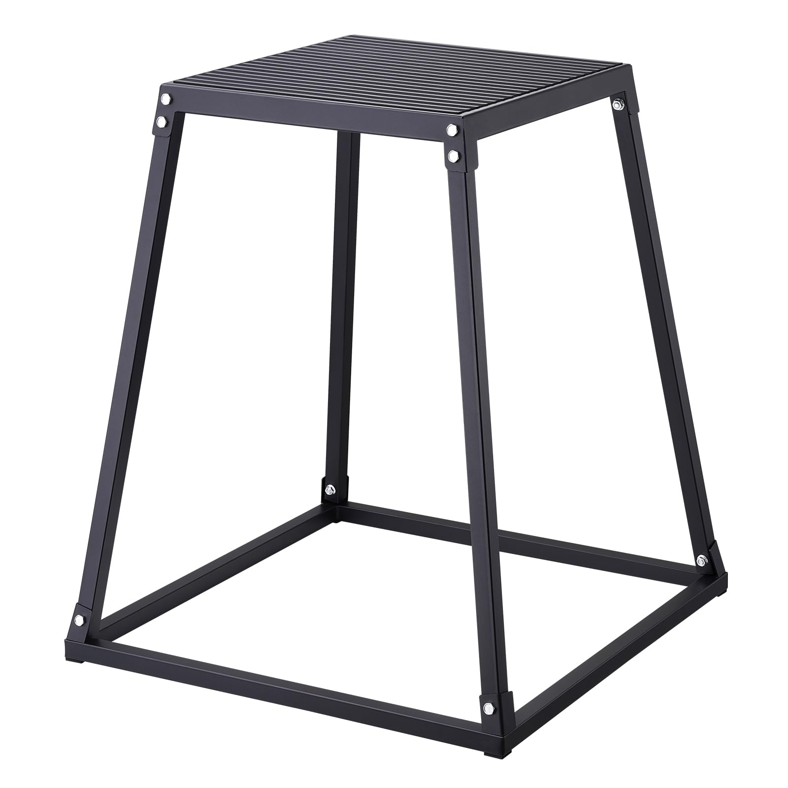 VEVOR Caja Pliométrica 4 PCS 305/458/609/762 mm Plataforma Pliométrica Carga 227 kg Caja de Salto Culturismo Fitness Crossfit para Entrenamiento Pliométrico Flexiones Sentadillas Gimnasio Hogar, Negro