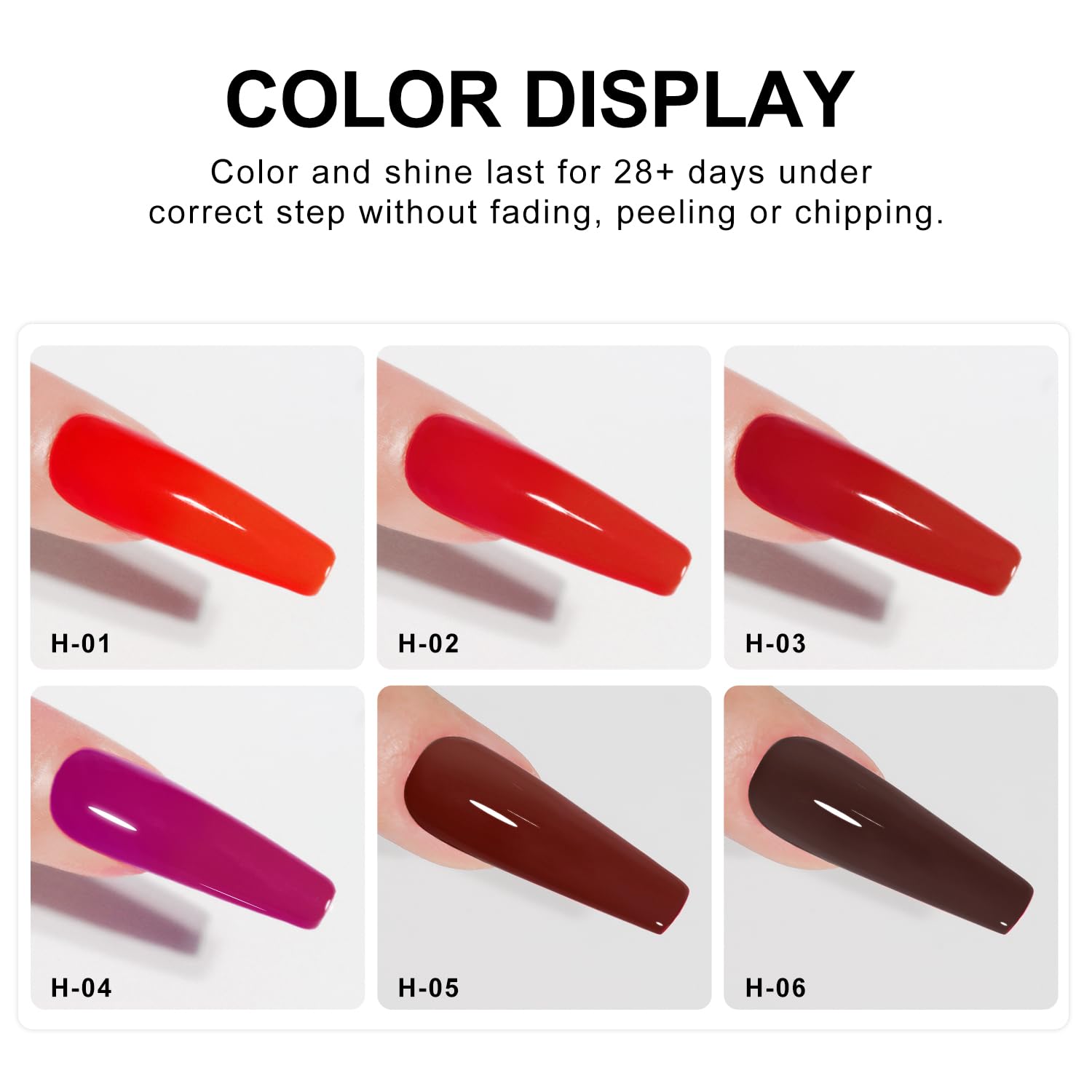 Beautilux HEMA-FREE Smalto Semipermanente per Unghie Senza-TPO, 6 Colori 7ml Soak Off Smalto Semipermanente Unghie per Manicure (H-1924)