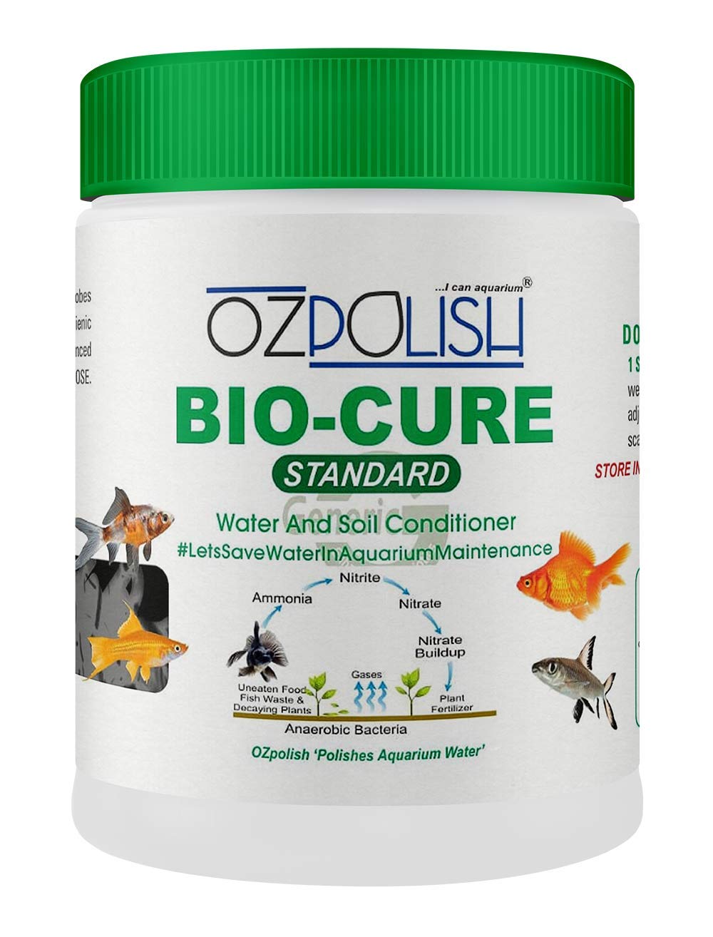 OZPOLISHBio-Cure Standard by Aquatic Habitat -Sai Aqua World -Aquarium Bacteria Starter - Ammonia Controller -100 gm