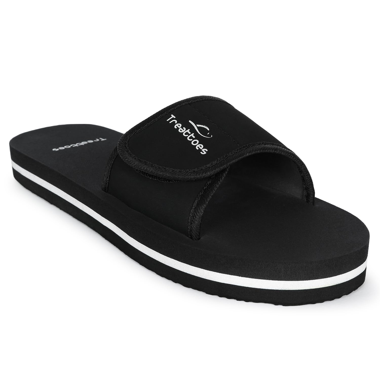 TREATTOES House Slipper for Womens Care Orthopaedic & Diabetic | Lightweight | Comfortable Footbed | Foot Pain Relief |Skid Resistant | Daily Use Ortho Slider Slippers (Black, Size: 5) (B0CV9V8Z7F) Amazon Price History, Amazon Price Tracker