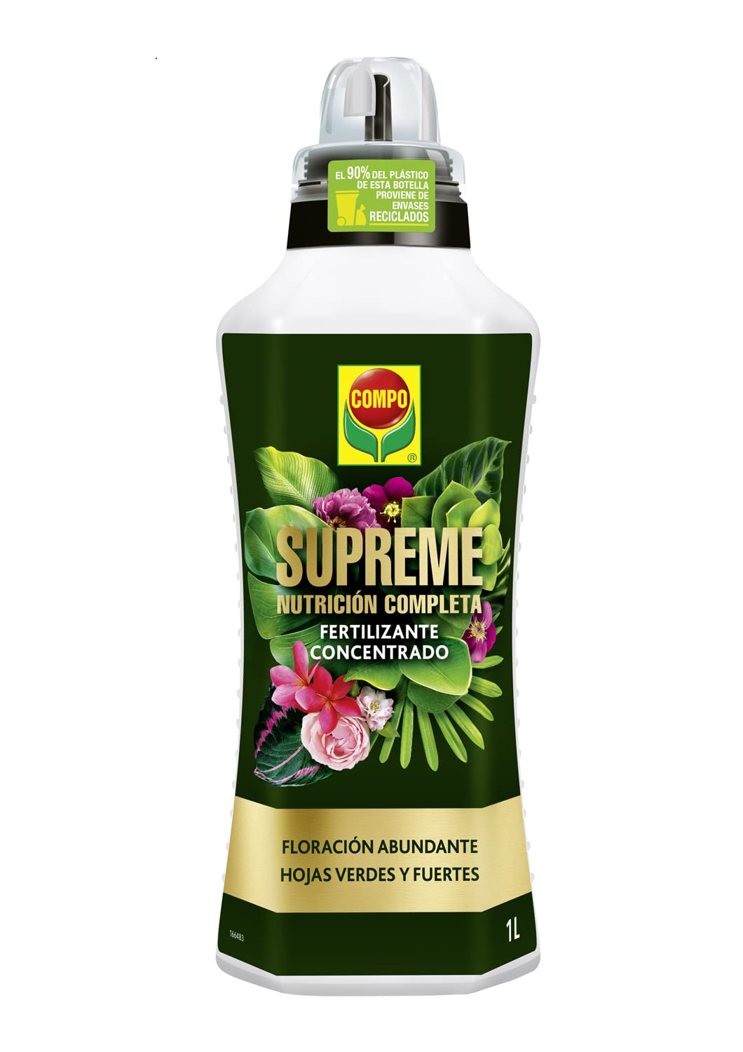 COMPO Fertilizante de calidad para plantas ornamentales de interior o terraza, Fertilizante líquido universal con extra de magnesio, 1000 ml — view 2