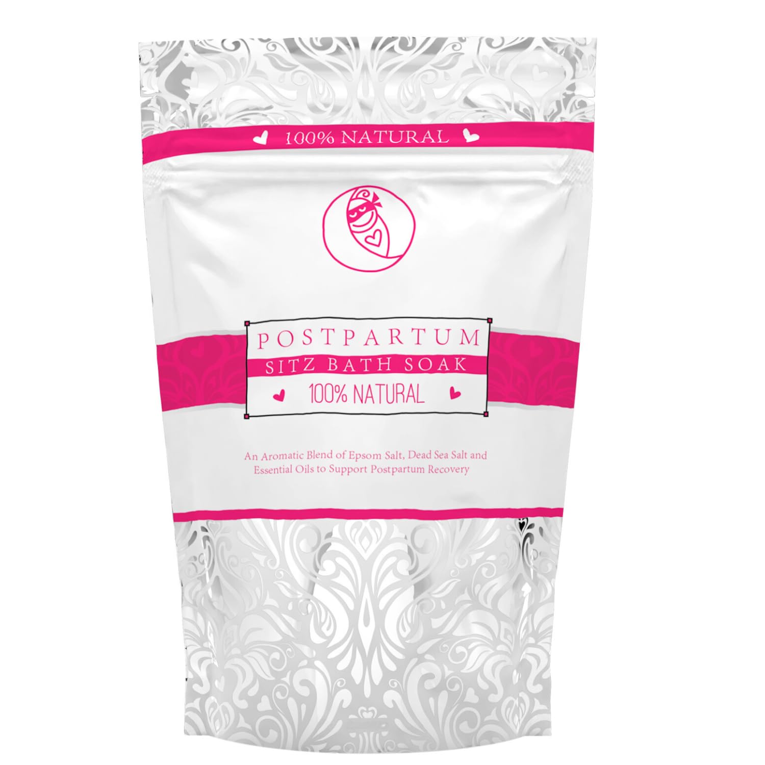 Ninja Mama Sitz Bath Soak Postpartum Relief After Birth Tears and Hemorrhoids. All Natural Dead Sea and Epsom Salts Blend with Essential Oils.Post Partum. 10 oz Pack for 10 Over The Toilet Sitz Baths