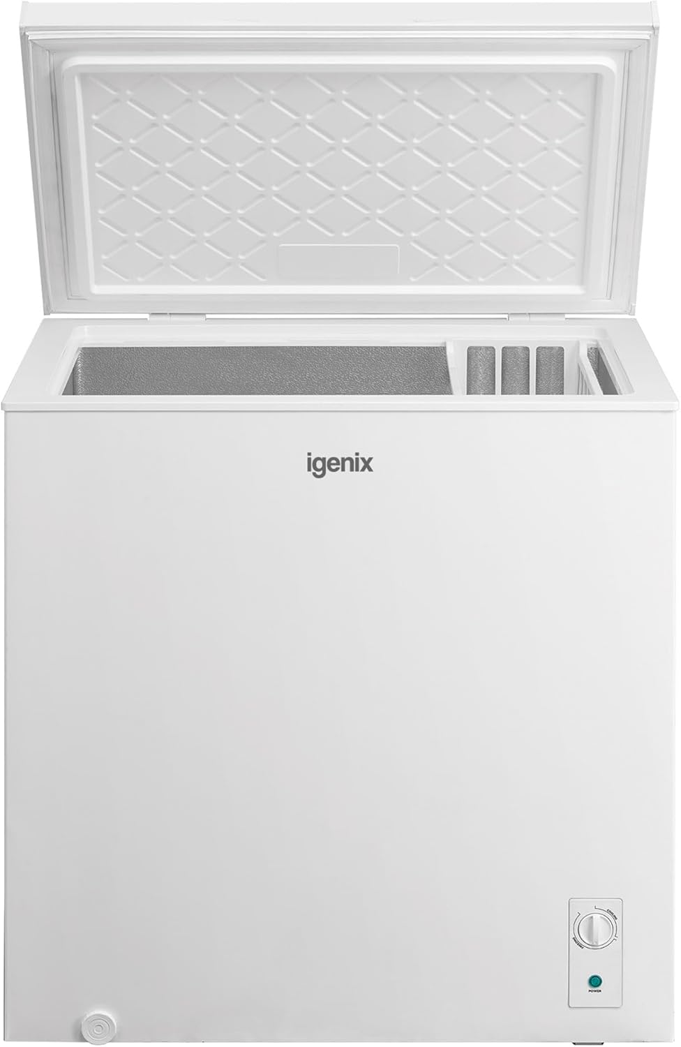 Igenix IGCF0198W Freestanding Chest Freezer 198 Litre Capacity with