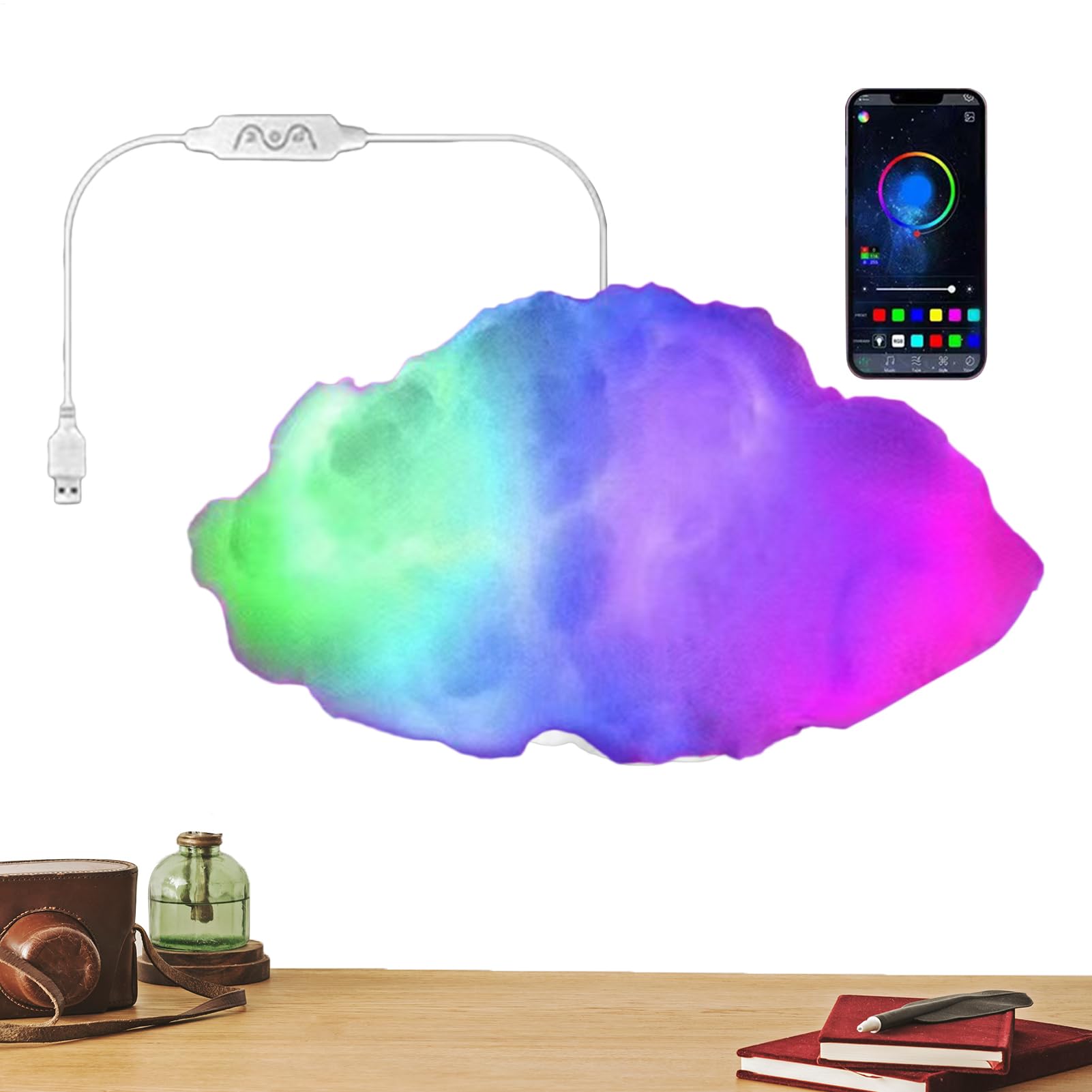 a per Parete Illuminazione a Multicolore con Sincronizzazione Musicale USB