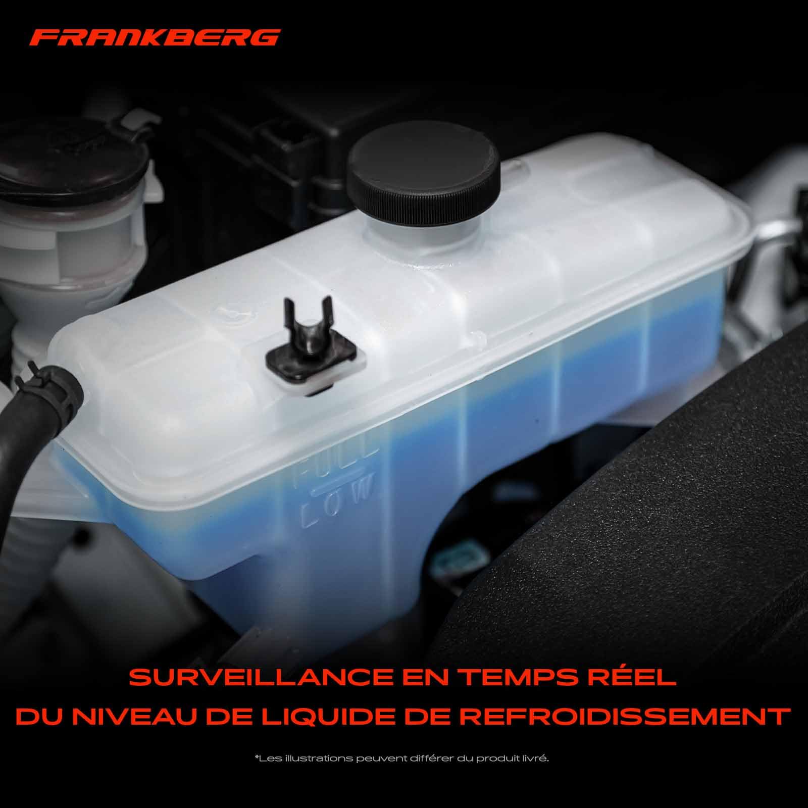 Frankberg Capteur de niveau de liquide de refroidissement, cloche | Compatible avec: Xsara N1, 405 II Break 4E, Boîte Partenaire 5, 607 9D 9U, DS5, 306 7B N3 N5, C3 II SC, 405 I 15B