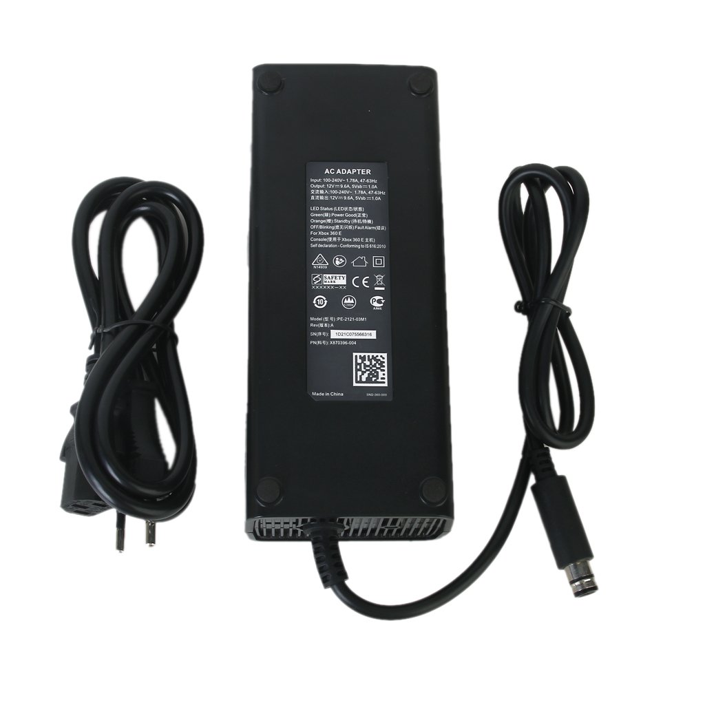 Gazechimp Universel Adaptateur Chargeur d'Alimentation AC Secteur pour Microsoft Xbox 360 E - EU Prise