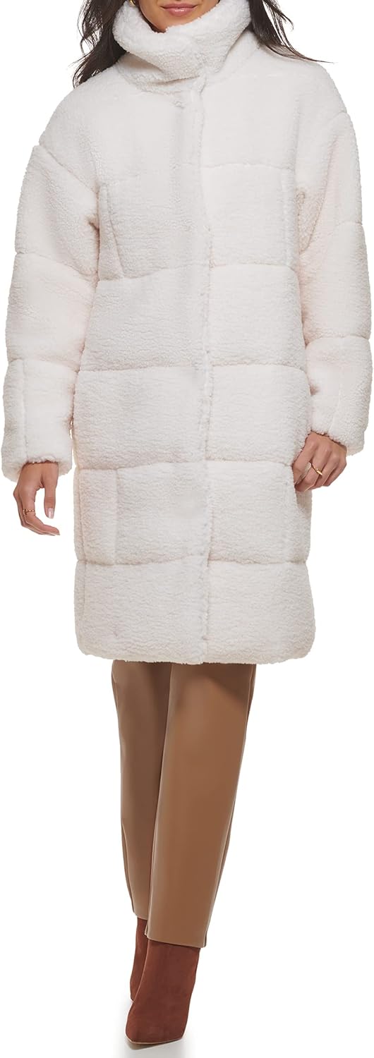 Levi's Womens Patchwork Quilted Teddy Coat - Image 3