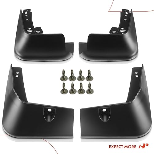 Miniatura 8 de A-Premium Juego de 4 protectores contra salpicaduras de barro (no compatible con Hybird y SE) compatibles con Hyundai Sonata 2011-2014 Sedán,