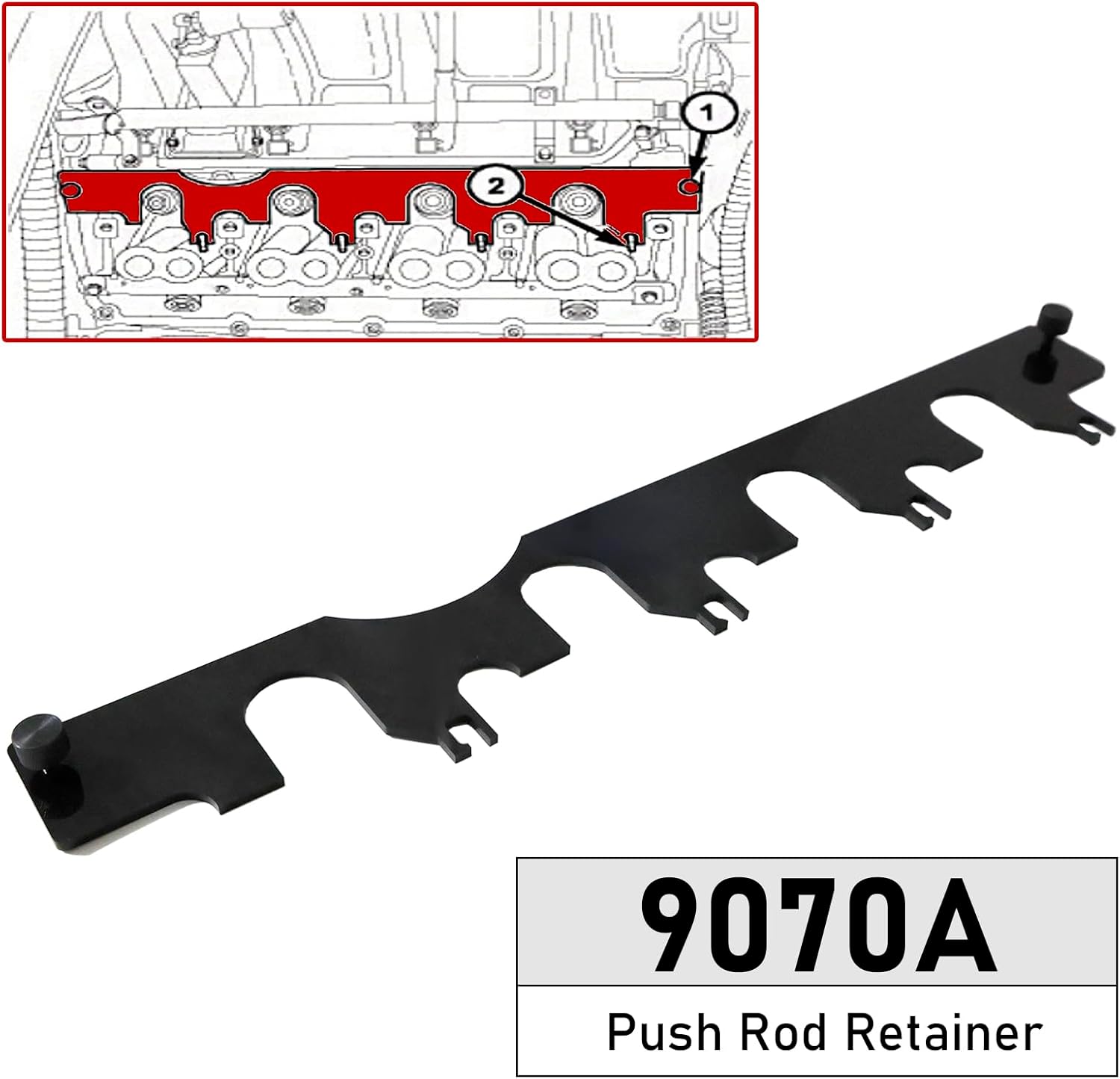 Artudatech 9070A Push Rod Retainer for Installing the Intake Side Rocker Shaft Assembly