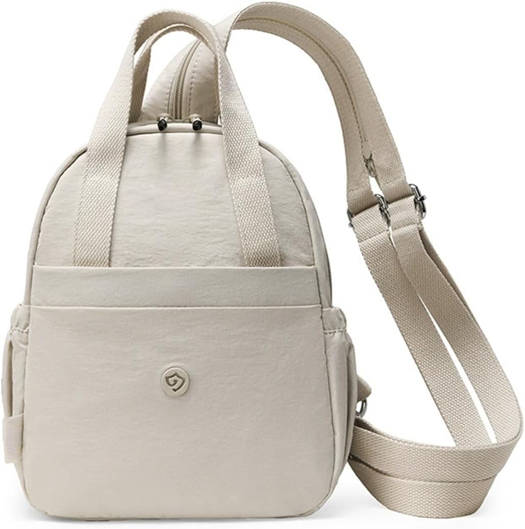Mini Nylon Women 11 Inch Backpacks Simple Lightweight Durable Adjustable Shoulder Straps Travel Bag