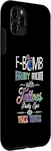 Miniatura 6 de Funda para iPhone 12 Pro Max Army Mom con tatuajes, ojos bonitos, muslos gruesos - F Bomb Mom